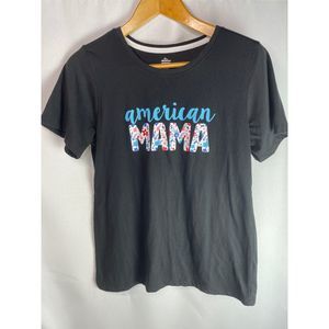 American Mama Patriotic Small 4-6 Womens Shirt